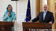 Iran EU-Außenbeauftragte Federica Mogherini & Mohammad Javad Zarif