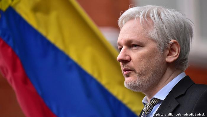 Julian Assange Gründer WikiLeaks (picture alliance/empics/D. Lipinski)