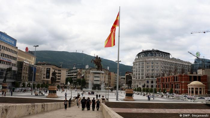 Mazedonien Zentrum von Skopje (DW/P. Stojanovski)