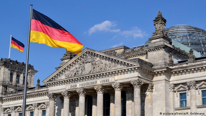 El Bundestag alemán en el Reichstag.
