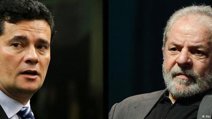 Richter Sergio Moro und Ex-Präsident Brasiliens Lula da Silva (Abr)