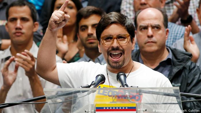 Venezuela Oppositionelle Abgeordnete Freddy Guevara in Carracas (picture-alliance/dpa/A. Cubillos)