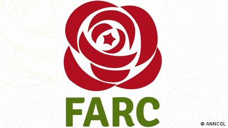 Kolumbien Rosen-Logo der FARC Partei (ANNCOL)