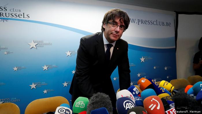 Pressekonferenz Puigdemont Brüssel (Reuters/Y. Herman
)