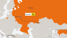 Karte Flugabsturz Russland ENG