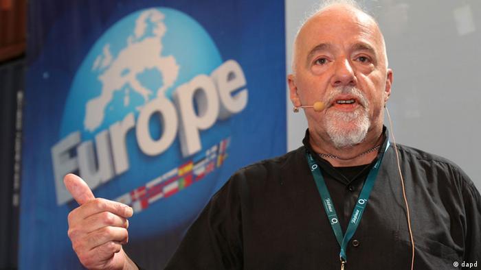 Paulo Coelho is pictured speaking at a 2012 technology festival in Berlin Coelho (dapd)