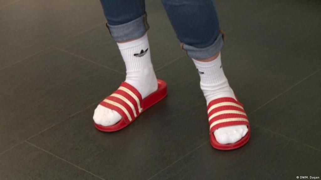 adidas sandals with socks