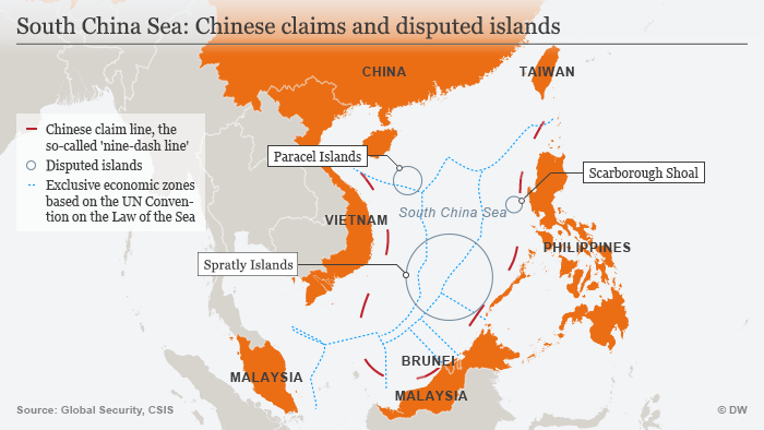 South China Sea - what you need to know | News | DW | 11.08.2017