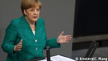 Bundestag - Angela Merkel (Reuters/C. Mang)
