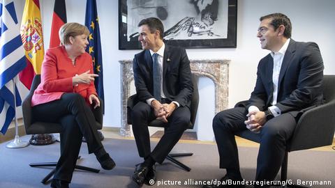 EU-Gipfel Merkel Tsipras Sanchez