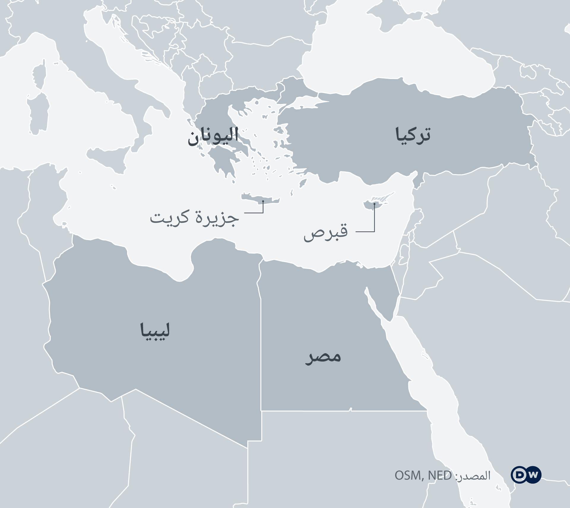نتيجة بحث الصور عن خريطة تركيا وليبيا