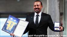 Ethiopian Prime Minister Abiy Ahmed received the 2019 Nobel Peace Prize in Oslo on December 10 2019 (picture alliance/AP Photo/NTB scanpix/H. M. Larsen)