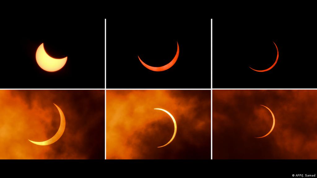 في كسوف نادر القمر يحجب وجه الشمس في نصف الكرة الأرضية علوم وتكنولوجيا آخر الاكتشافات والدراسات من Dw عربية Dw 21 06 2020